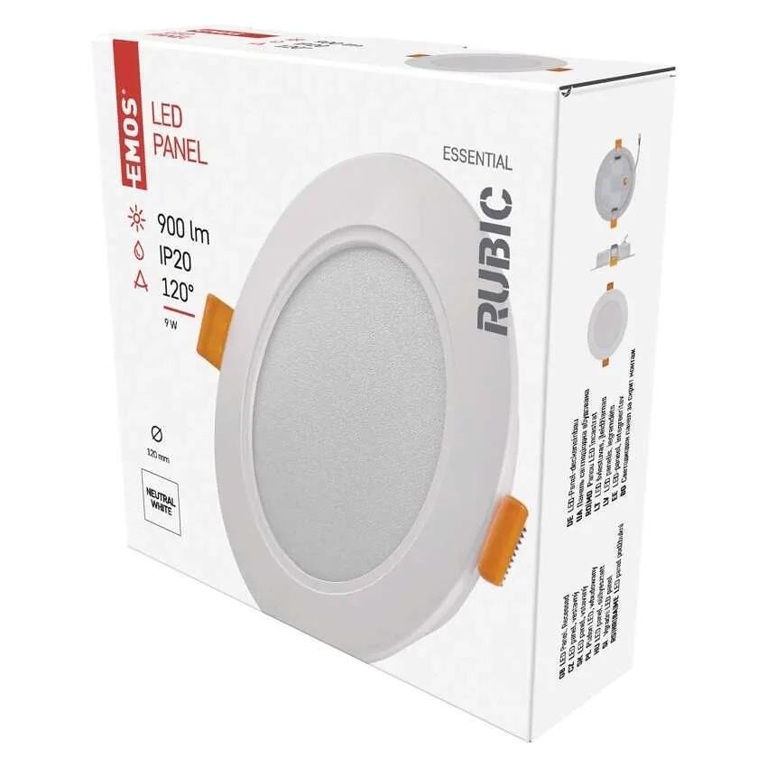 Luna LED DN120 9W 4000K 900lm 120° 25000h IP20 RUBIC EMOS