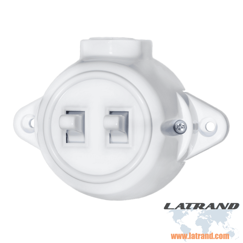 ATRA - Interrupteur série 10A montage en surface IP21 blanc - 5125, ATRA