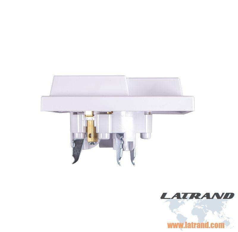 Contact triple Atra blanc pour encastrement dans une prise unitaire - 5305