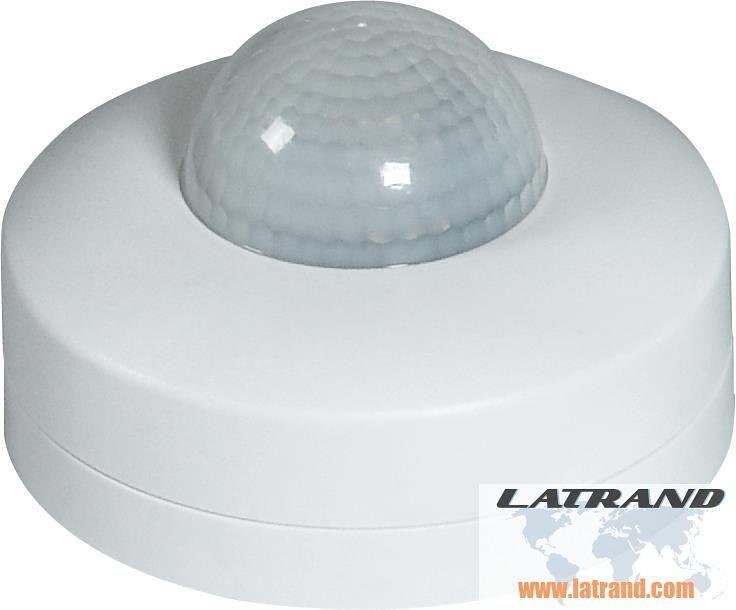 Sensore di movimento PIR, per montaggio a vista su soffitto, 360°, raggio D12m @ h=2.5m, IP20, bianco, Commel - C311-151