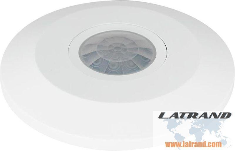 Sensore di movimento PIR, per montaggio a vista su soffitto, 360°, raggio D6m @ h=2.5m, IP20, Slim, bianco, Commel - C311-105