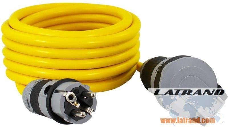 Prolunga 5 metri cavo giallo AT N07V3V3-F 3x2.5mm² IP44 Commel