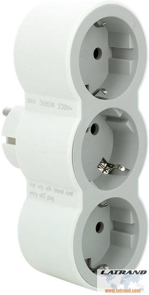 Προσαρμογέας πρίζας 3x Schuko λευκός NEW Legrand - 694518