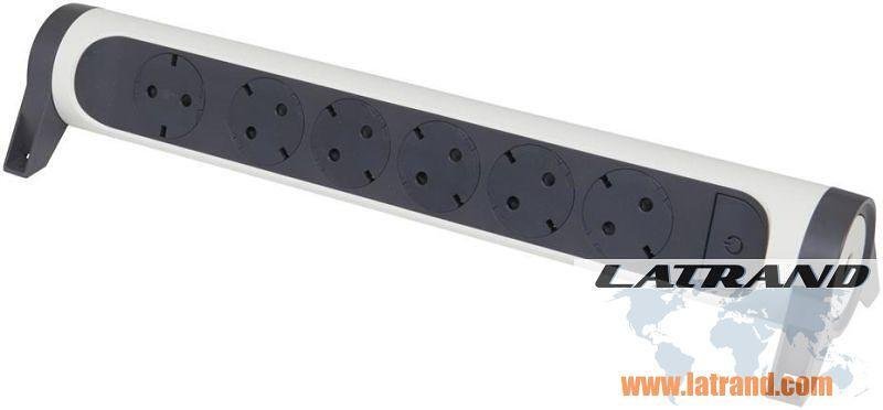 Regleta BLANCA 6x2P+E sin cable Premium NUEVA Legrand 694547