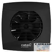 Ανεμιστήρας U Comfort-10 φ100mm 110m³/h, 8W, 26dB σετ με κλαπάνι χρώμα Μαύρο CATA - UC-10 Black