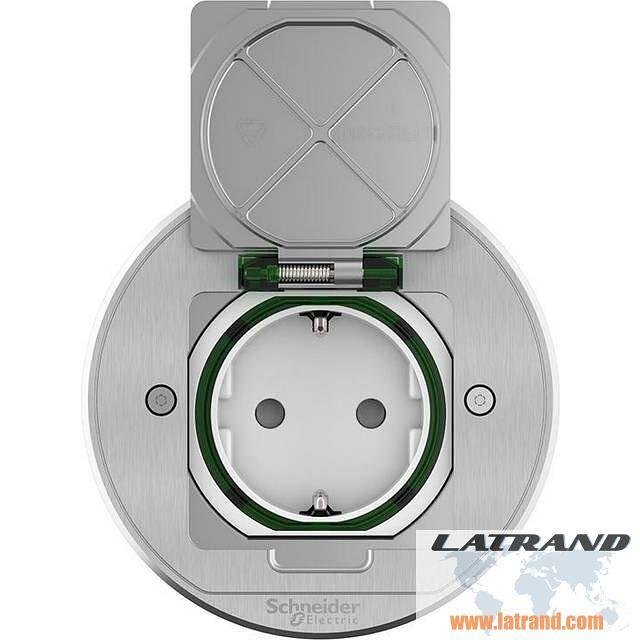 Contatto a pavimento Schuko IP44 rotondo XS Unica System+ SE - INS52101