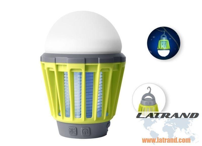 Lampe LED multifonction 1 W 180 lm avec batterie 2,0 Ah, MODE ANTI-MOUSTIQUES, charge via USB, IPX6 Commel - C401-711