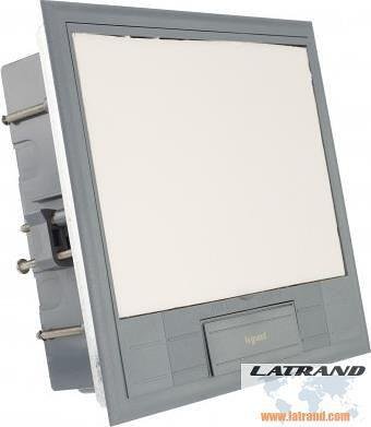 Scatola da pavimento 12 moduli ECOBOX con coperchio per montaggio orizzontale meccanismi Legrand - 88172