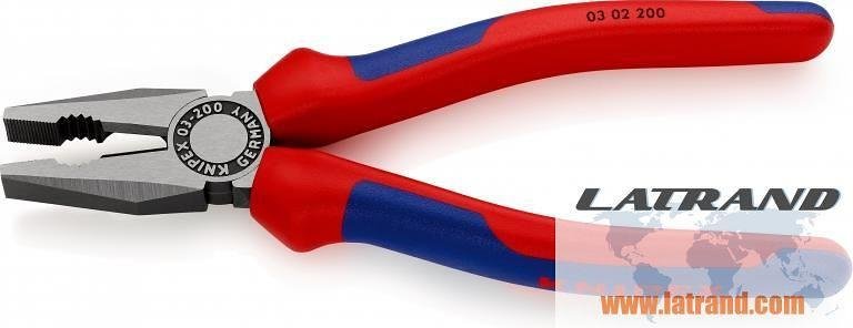 Clește combinate, Ø2,5mm 200mm, 03 02 200, KNIPEX - K0302200