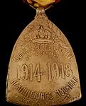 Belgium, 1914 - 1918 medal  (WWI) (herinnerings medaille)