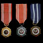 Set of a military long service medals Poland