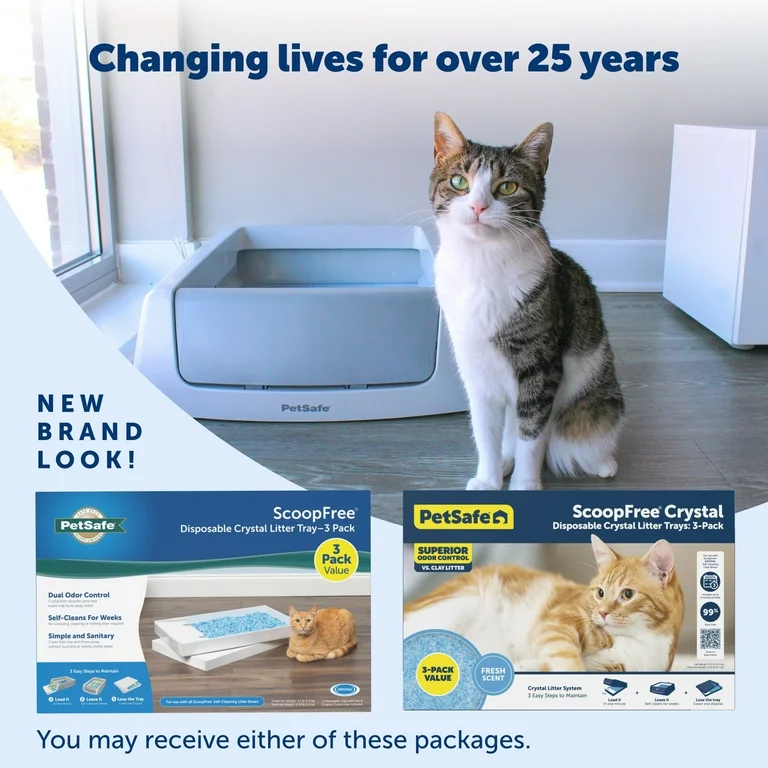 Petsafe Crystal Litter Box Scoopfree Clumping Litter Box
