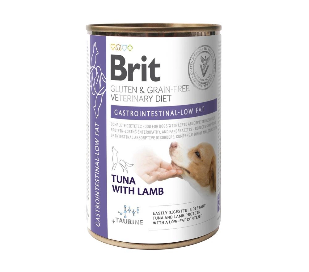 BRIT GRAIN GLUTEN-FREE VD DOG CAN GASTROINTESTINAL-LOW FAT 400g