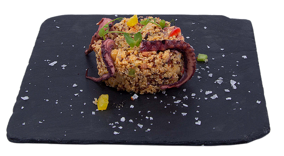 Киноа и гигантски пипала от калмар