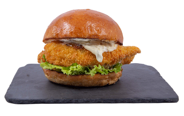 Бургер с риба дорадо