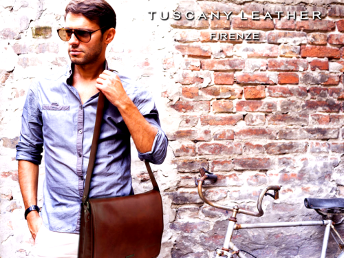 мъжка кожена чанта през рамо Tuscany Leather Messenger TL90475