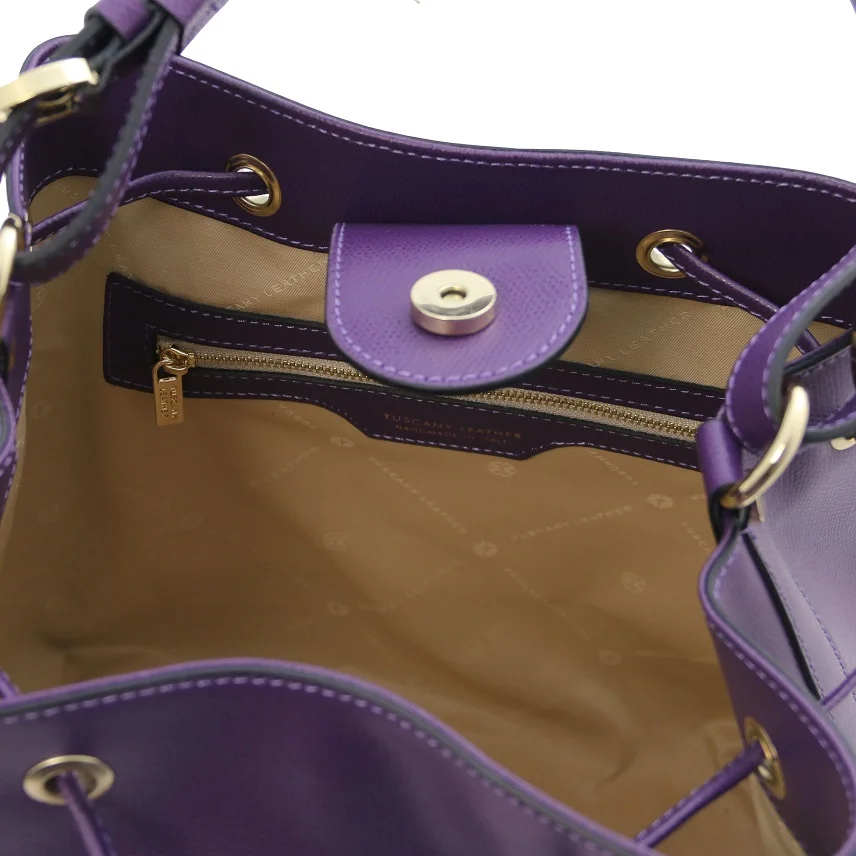 Италианска дамска  чанта от естествена кожа MINERVA TL142145