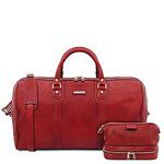 Комплект италиански кожени чанти за пътуване Colombo TL142235 Tuscany Leather