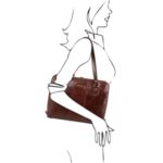 Италианска дамска бизнес чанта за лаптоп до 15.6'' Tuscany Leather Ravenna TL141795