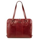 Италианска дамска бизнес чанта за лаптоп до 15.6'' Tuscany Leather Ravenna TL141795