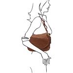 Италианска дамска чанта от естествена кожа Tuscany Leather TL Bag TL141110