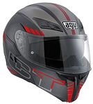 COMPACT ST AGV E2205 MULTI PLK BLK/SILVER/RED