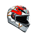 K3 SV AGV E2205 MULTI MPLK BUBBLE GREY/WHITE/RED