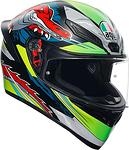 K1 S AGV E2206 DUNDEE MATT LIME/RED