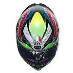 K1 S AGV E2206 DUNDEE MATT LIME/RED