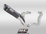 4-2-1 Titanium full exhaust system, with SC1-R carbon exhaust (250 mm) само за писта