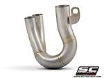 De-cat link pipe stainless steel, compatible with specific SC-Project range and OEM exhaust само за писта