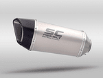 SC1-R titanium exhaust (350 mm), with de-cat link pipe само за писта