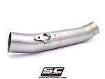 De-cat link pipe stainless steel, compatible with SC-Project headers само за писта