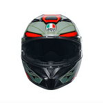 КАСКА K3 AGV E2206 - DECEPT MATT BLACK/GREEN/RED