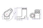 Clamp for Steering damper Ohlins