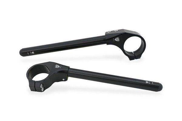 Motorfiets half stuur 50 mm clip-ons (zwart