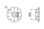 Cap frame-forks-fairings Ø 19,5 mm