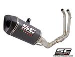 2-1 Stainless steel full exhaust system, with SC1-M carbon exhaust само за писта