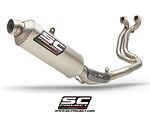 2-1 Titanium full exhaust system, with Rally Raid titanium exhaust само за писта