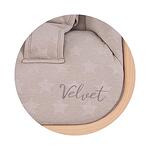 Бебешки шезлонг "Velvet" пясък+дърво