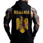 Hanorac fără mânecâ cu fermoar Romania 7