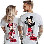 Tricouri pentru cupluri Mickey and Minnie Evils