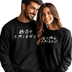 Bluze pentru cupluri Boyfriend and Girlfriend