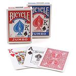 Карти за игра Bicycle - Jumbo Index, червени