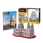 3D Пъзел Cubic Fun от 107 части - St Paul's Cathedral, със списание