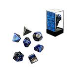 CHESSEX RPG DICE SET - CHESSEX -BLACK-BLUE/ GOLD