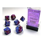 CHESSEX RPG DICE SET - CHESSEX -BLUE-PURPLE/ GOLD