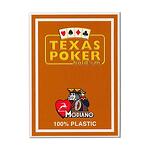 Покер карти Modiano - Texas Poker 100% Plastic, охра