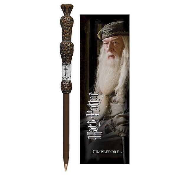 Комплект The Noble Collection: Harry Potter - Albus Dumbledore, химикалка и книгоразделител