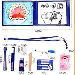 Детски образователен комплект "Малък зъболекар" - 20 подвижни зъболекарски части